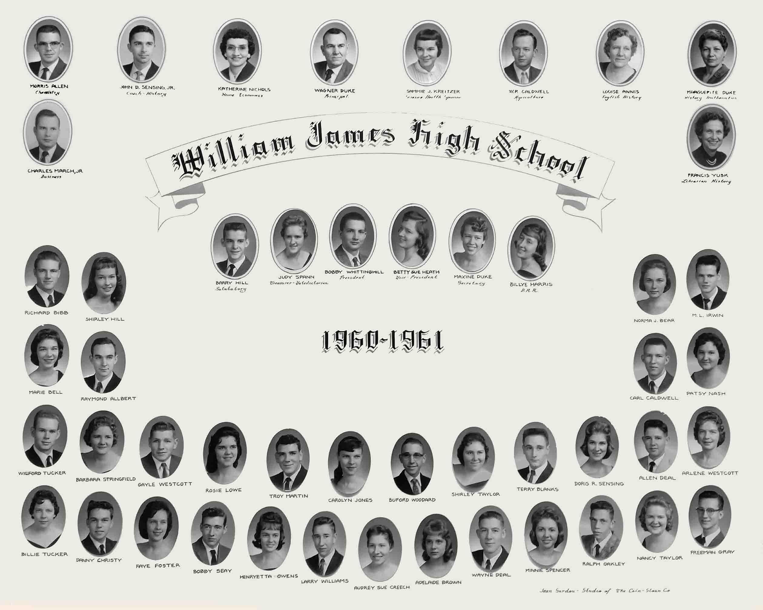 19601961 William James High School Printcuda